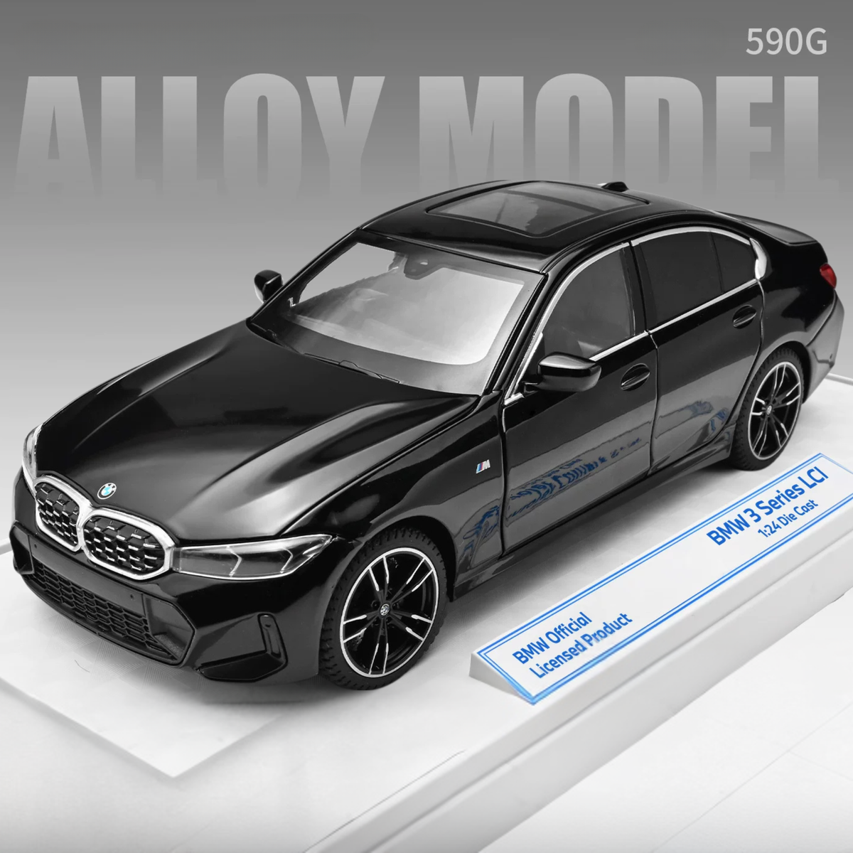 1:24 BMW 3 Series 325Li (G20) Alloy Diecast Model – Custom License Plate Edition