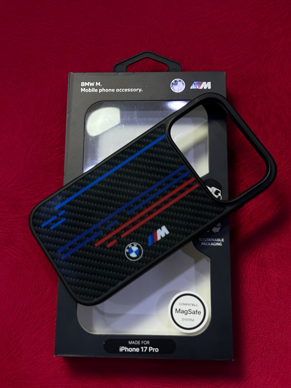 BMW M Carbon Fiber iPhone Case – Glass Carbon Look | iPhone X to iPhone 17