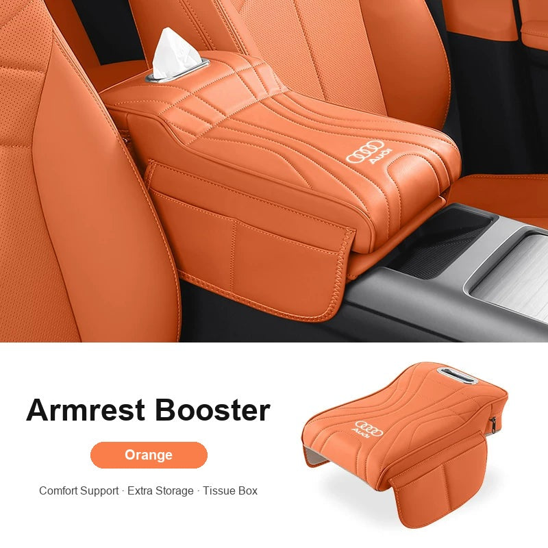Classic Audi armrest booster in Orange