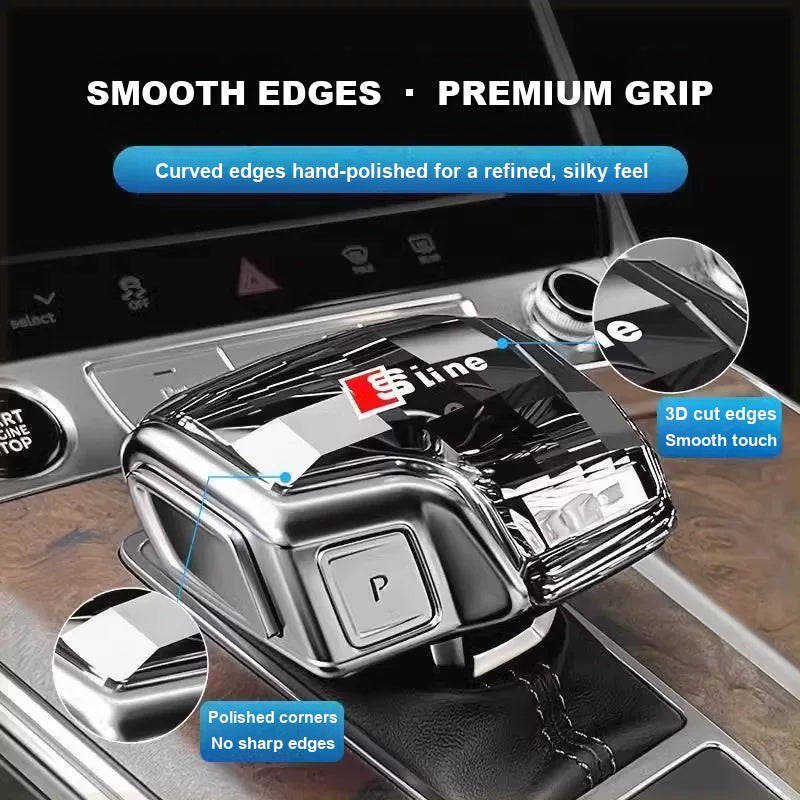 Audi crystal gear knob smooth hand-polished edges and premium grip