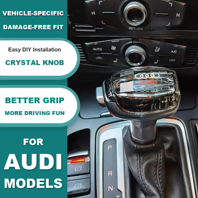 Audi crystal gear knob – vehicle-specific, damage-free fit