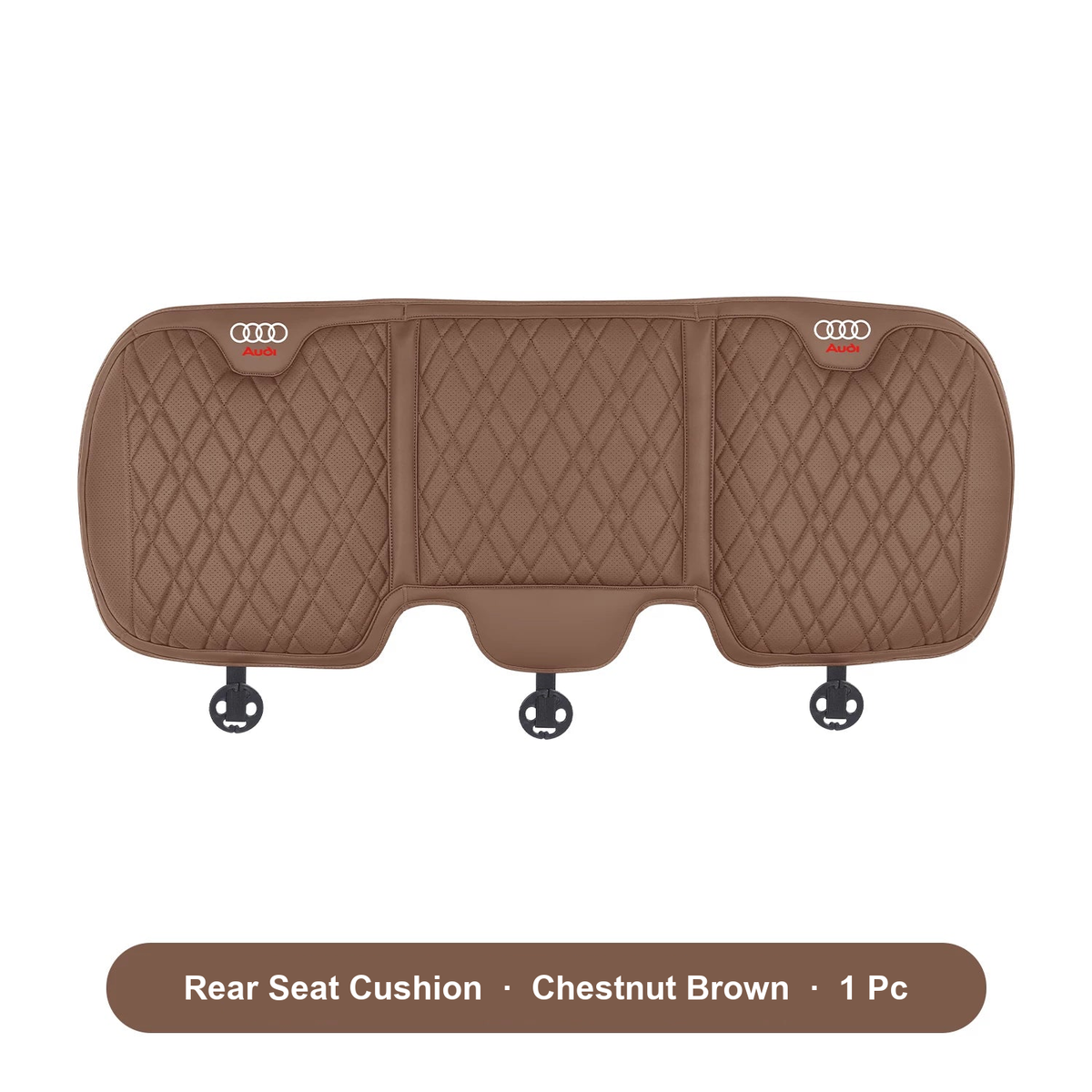 Audi rear bench seat cushion in Chestnut Brown