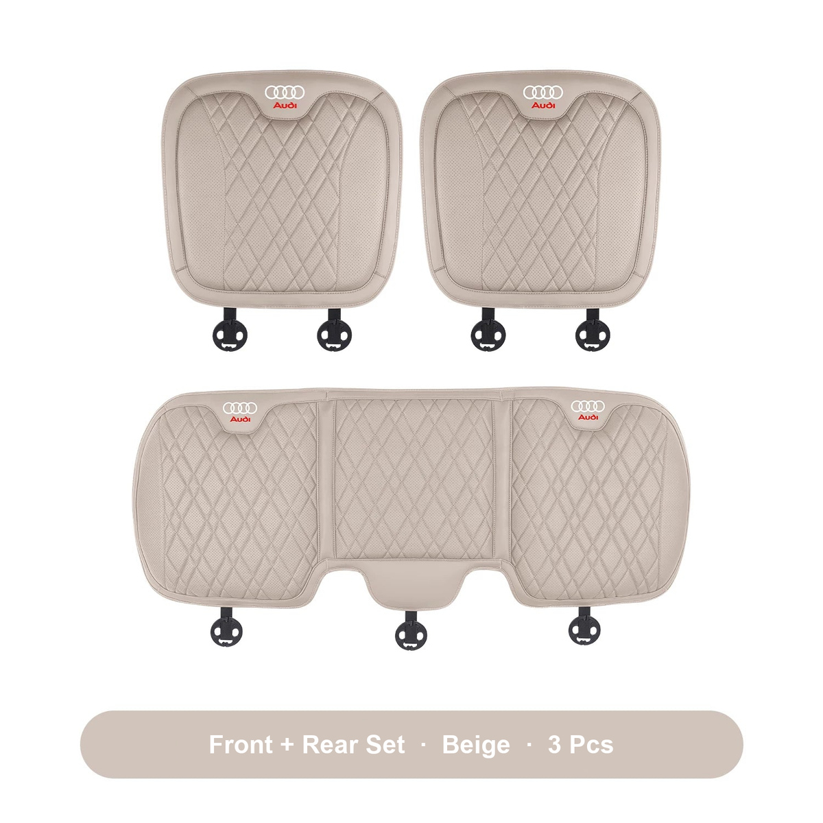 Audi front and rear 3-piece cushion set in Beige