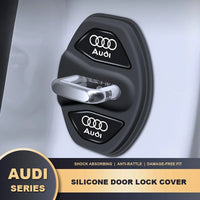Audi Signature Silicone Door Lock Covers – Cushioned Striker Protection 4-Pack