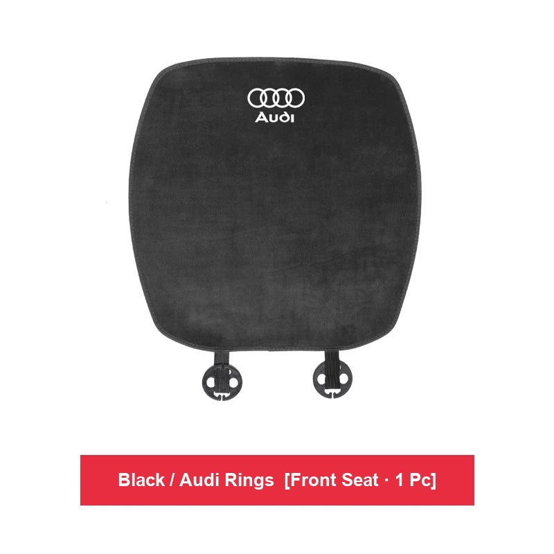 Audi flannel seat cushion – Black / Audi Rings – Front Seat · 1 Pc