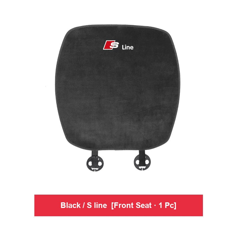Audi flannel seat cushion – Black / S line – Front Seat · 1 Pc