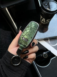 Audi Forged Marble Signature Key Case – 3D Pattern Shell with Aluminium Alloy Frame