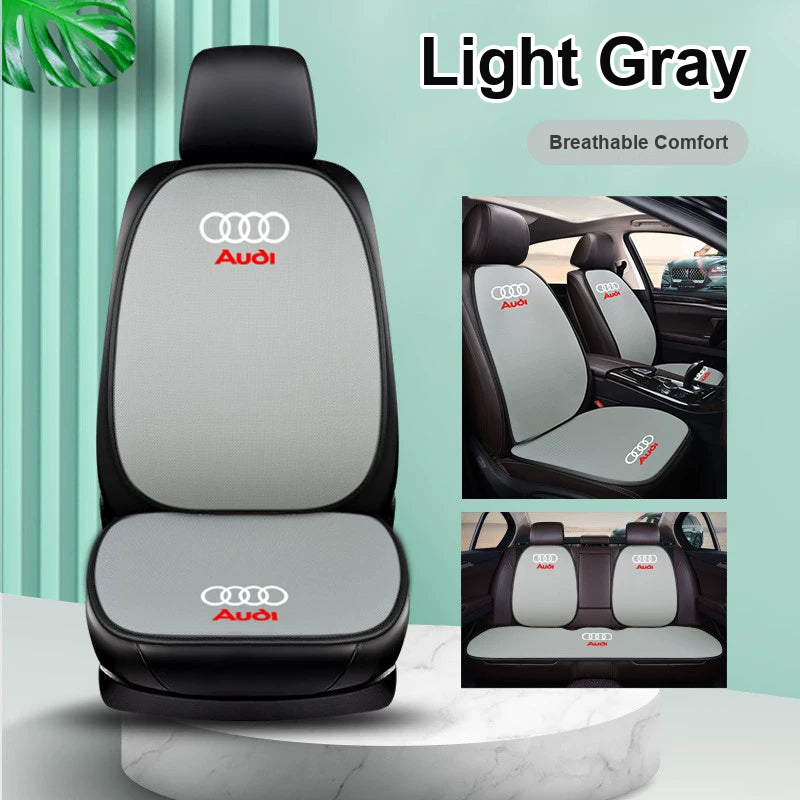 Audi breathable linen seat cushion complete 7-piece set in Light Gray
