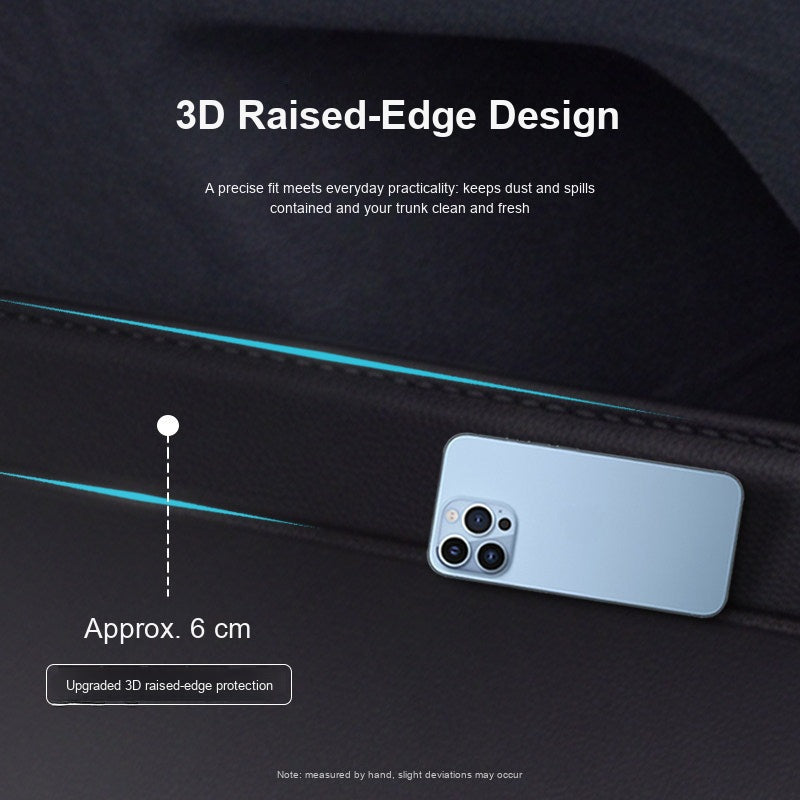 3D raised-edge design, approx. 6 cm edge height