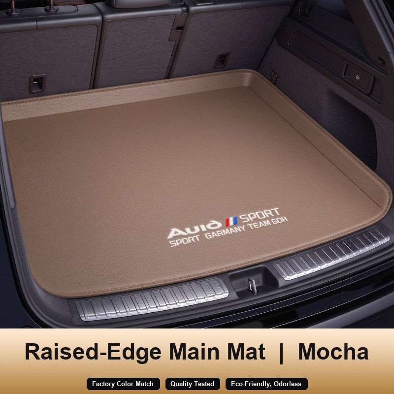Audi trunk mat – Raised-Edge Main Mat, Mocha