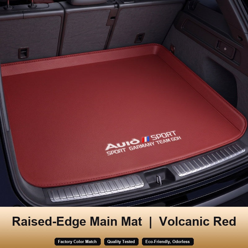 Audi trunk mat – Raised-Edge Main Mat, Volcanic Red