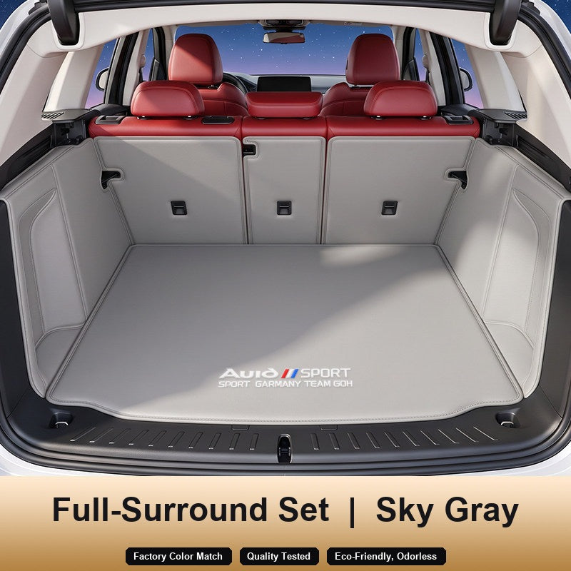 Audi trunk mat – Full-Surround Set, Sky Gray
