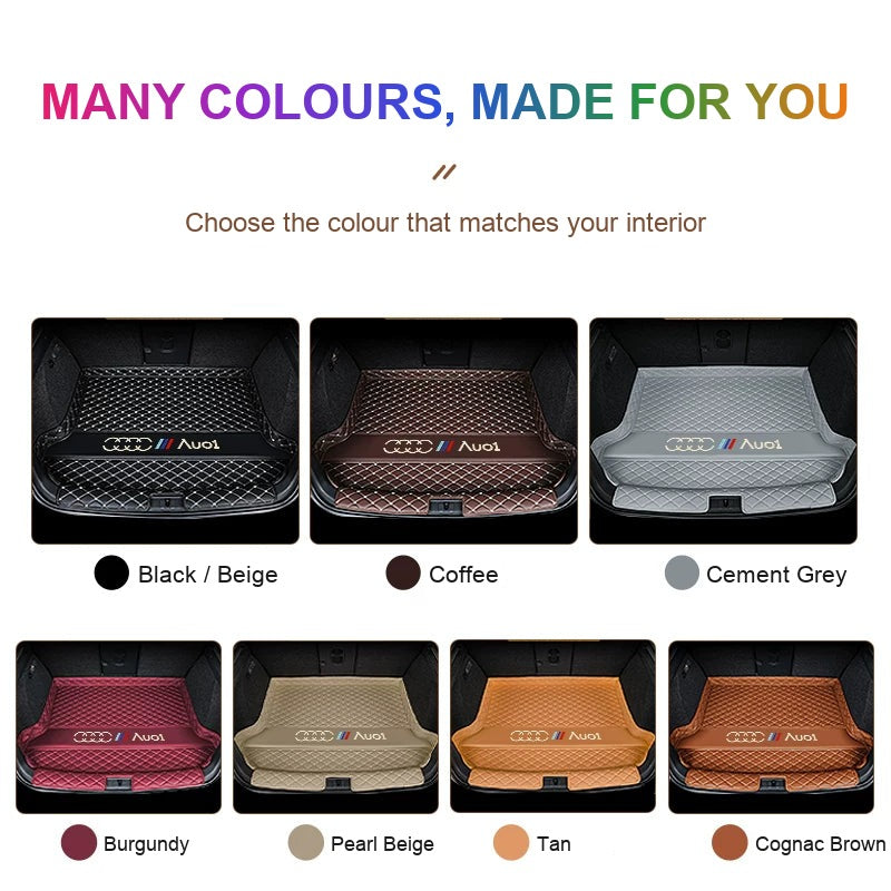 Audi trunk mat colour options
