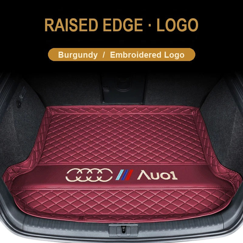 Audi trunk mat – Raised Edge – Burgundy