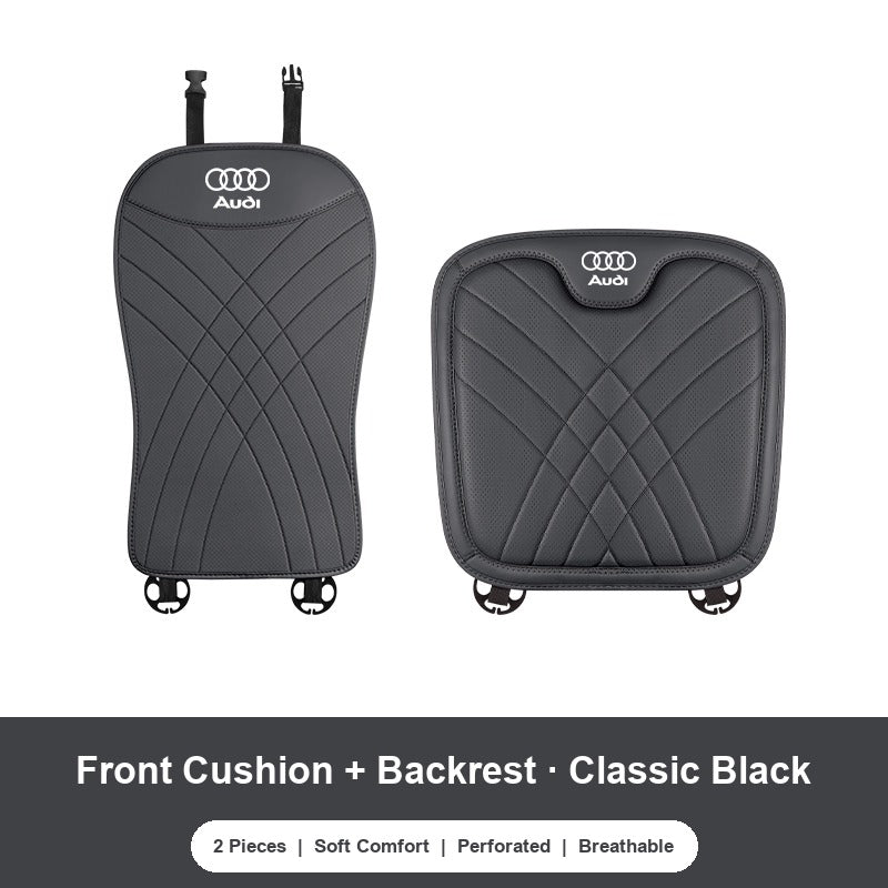Audi nappa Front Cushion and Backrest in Classic Black