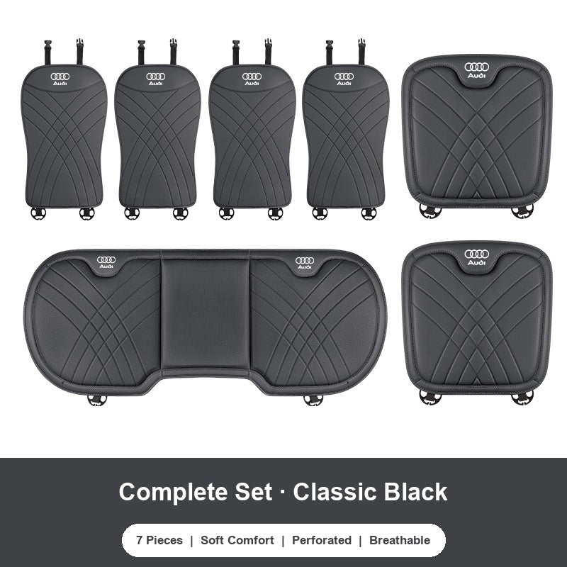 Audi nappa Complete 7-Piece Set in Classic Black