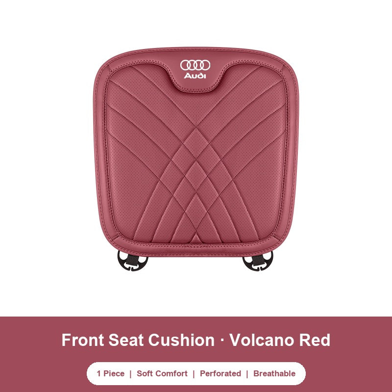 Audi nappa Front Seat Cushion in Volcano Red