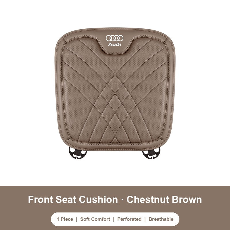 Audi nappa Front Seat Cushion in Chestnut Brown
