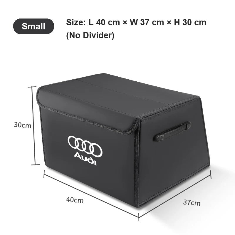 Audi Nappa leather trunk organizer Small Black
