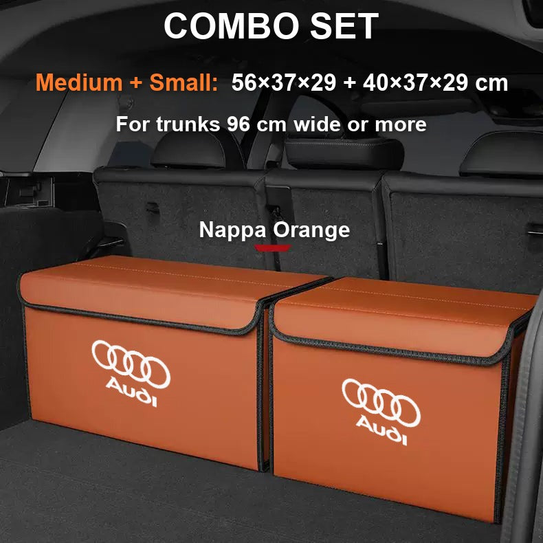 Audi trunk organizer combo set Medium plus Small, Orange