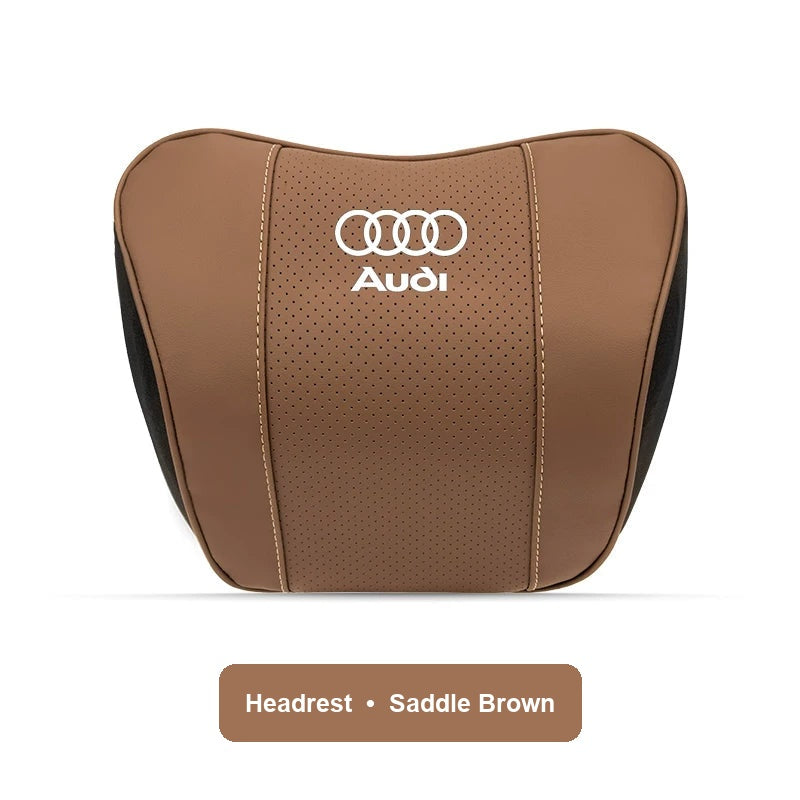 Audi Headrest in Saddle Brown