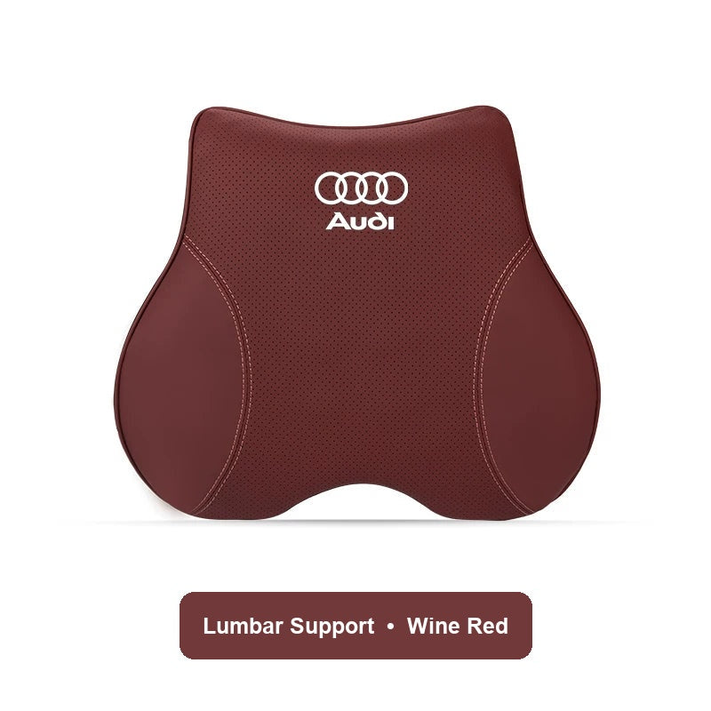 Audi Lumbar Support in Wine Red