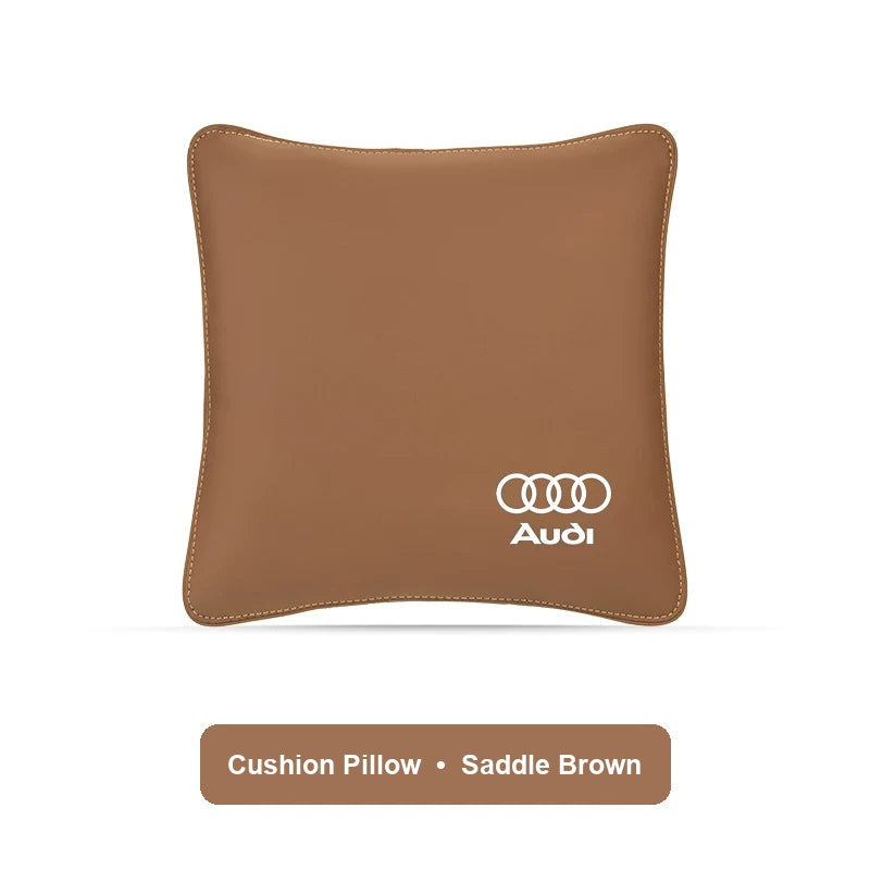 Audi Cushion Pillow in Saddle Brown