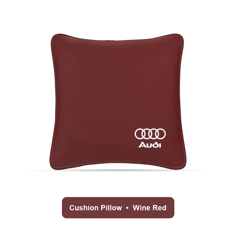 Audi Cushion Pillow in Wine Red