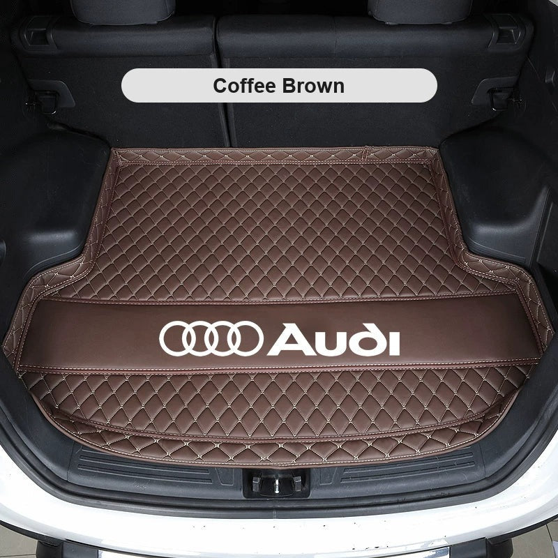 Audi quilted trunk mat – Coffee Brown