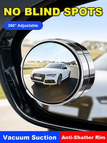 Audi Signature HD Blind Spot Mirror Pair – 360° Swivel with Shatterproof Rim