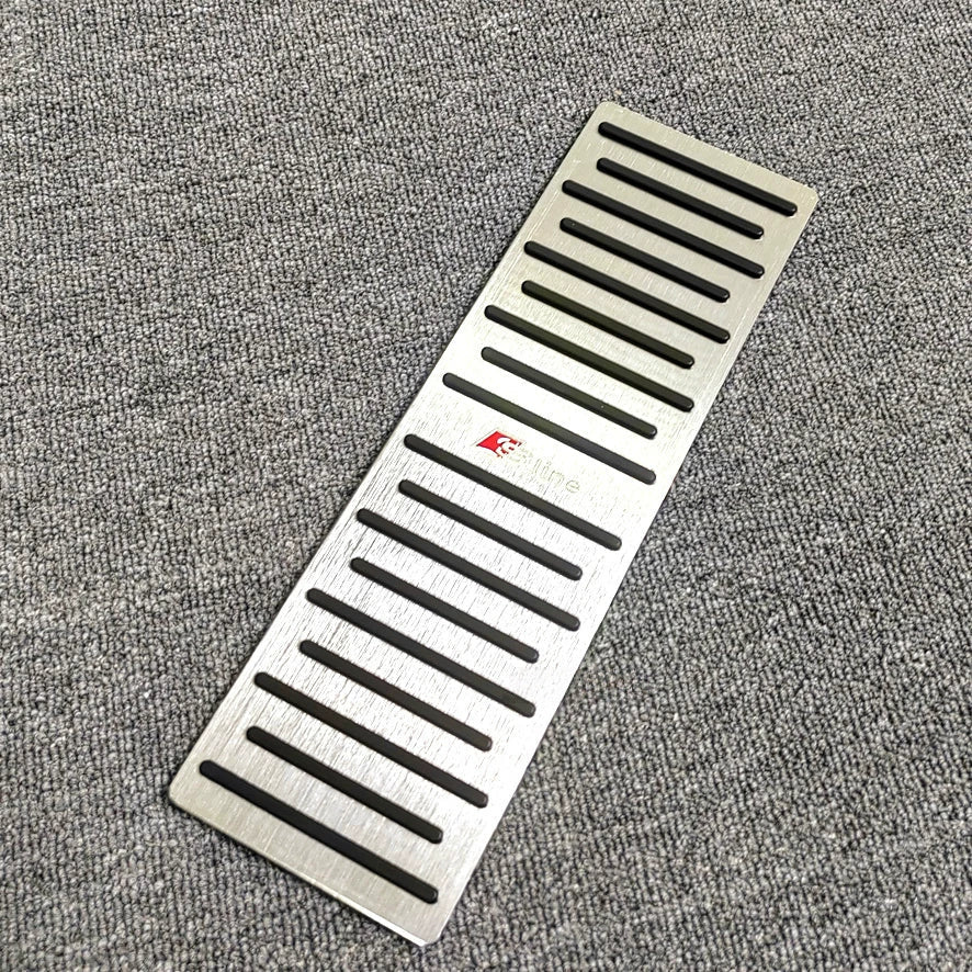 Audi S line brushed aluminium footrest pedal cover