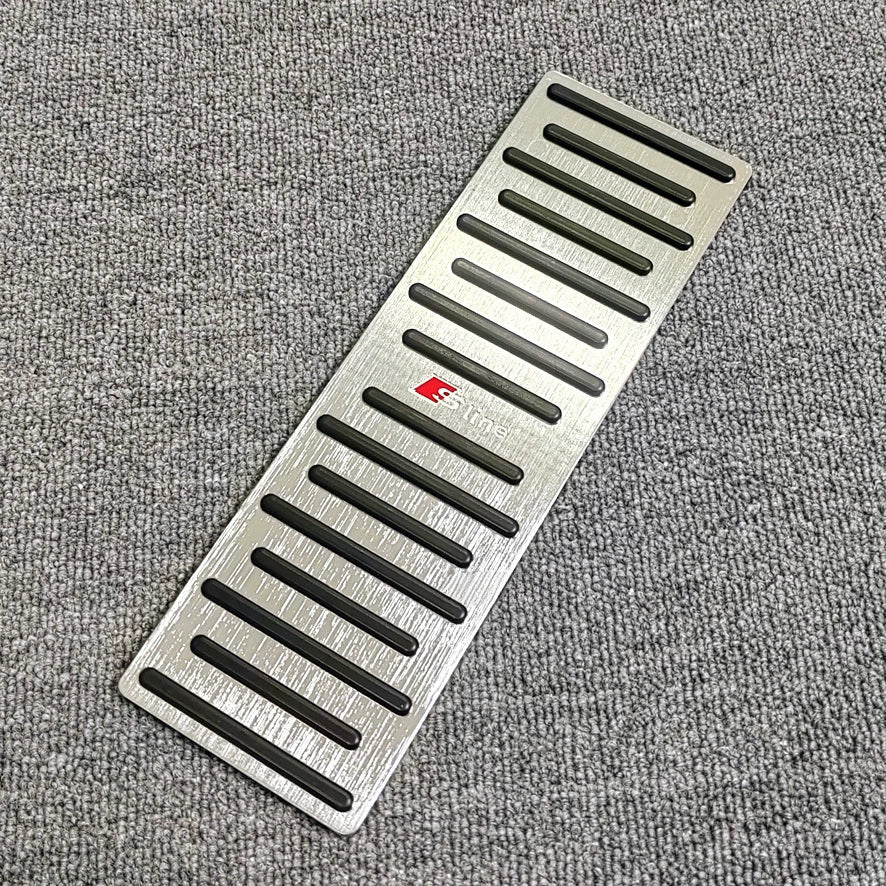 Audi S line aluminium footrest pedal cover for earlier models