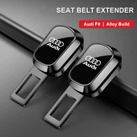 Audi Signature Seat Belt Extender – Gloss Black Alloy Edition with Rings Inlay