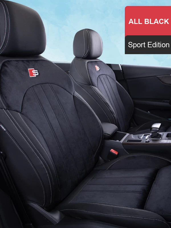 Audi Signature Full-Surround Seat Covers – All Black Sport Edition
