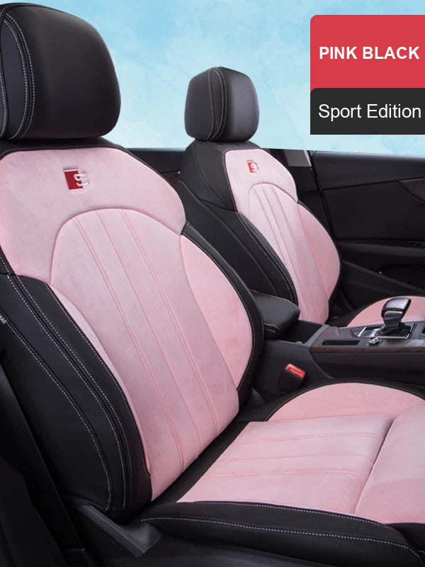 Audi Signature Full-Surround Seat Covers – Pink Black Sport Edition
