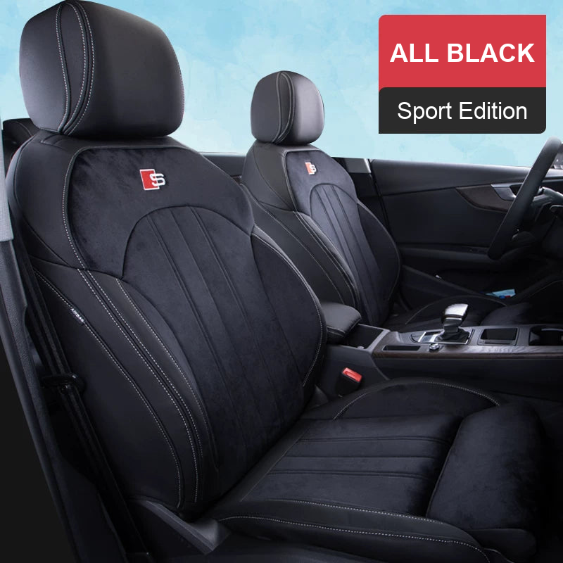 Audi Signature Full-Surround Seat Covers – All Black Sport Edition