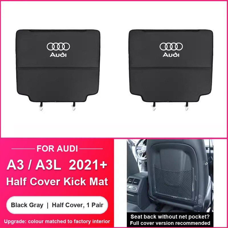 Audi A3 A3L half cover seat kick mat pair