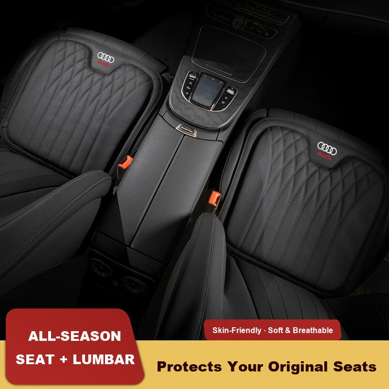 Audi seat cushions fitted to front seats, skin-friendly and breathable