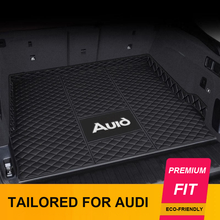 Audi Signature Diamond-Quilted Trunk Mat – Tailored Eco-Leather Cargo Liner