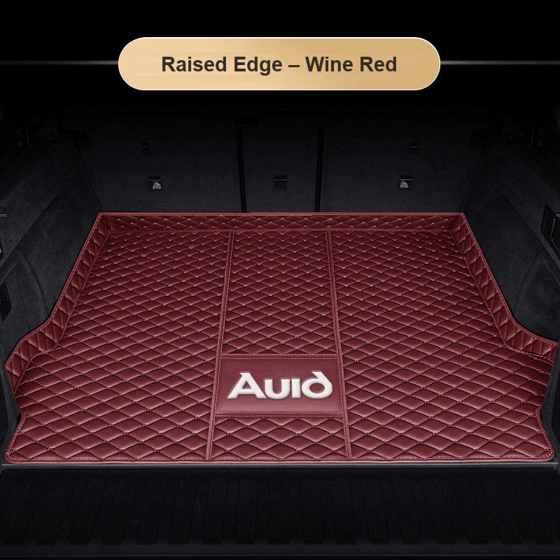 Audi trunk mat – Raised Edge – Wine Red