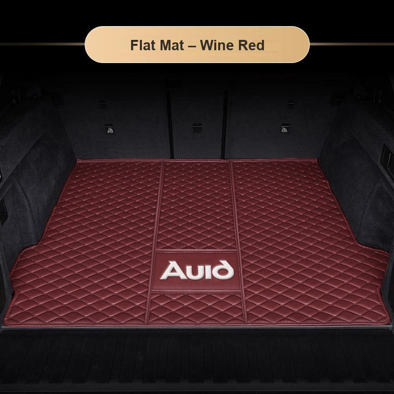 Audi trunk mat – Flat Mat – Wine Red