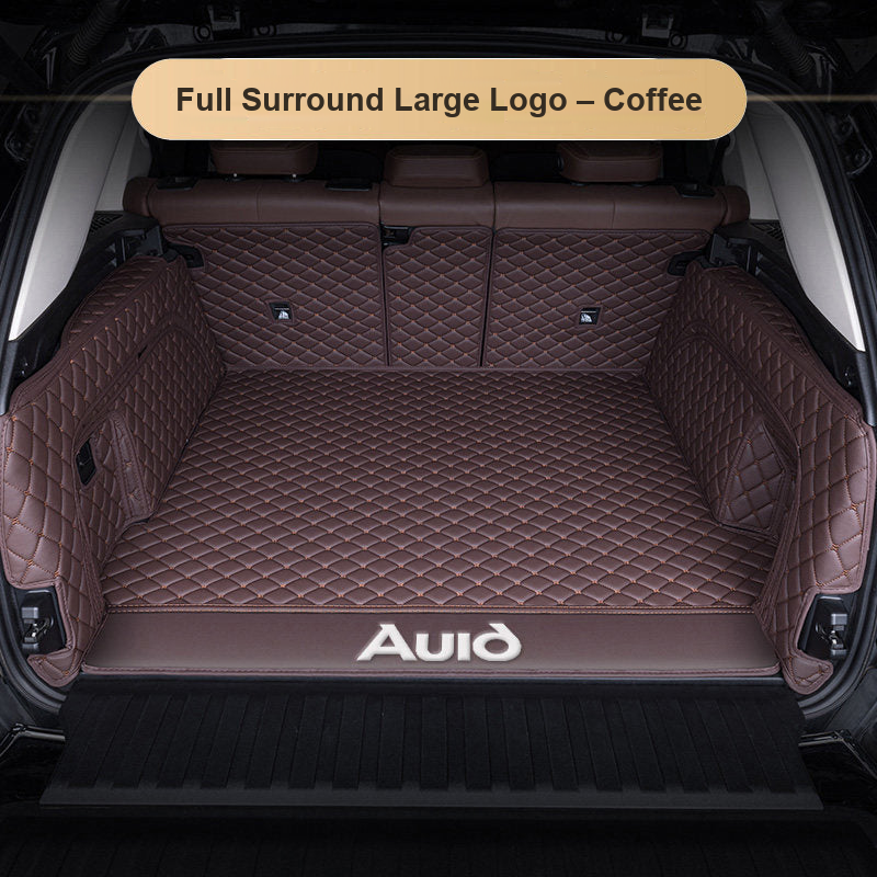 Audi trunk mat – Full Surround Large Logo – Coffee