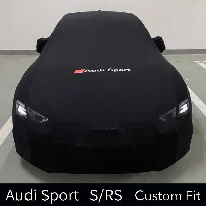 Audi Sport S and RS custom-fit indoor car cover in black