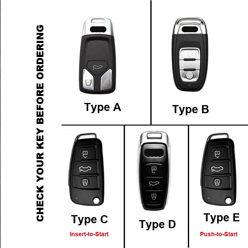 Audi key type guide – Type A, B, C, D and E