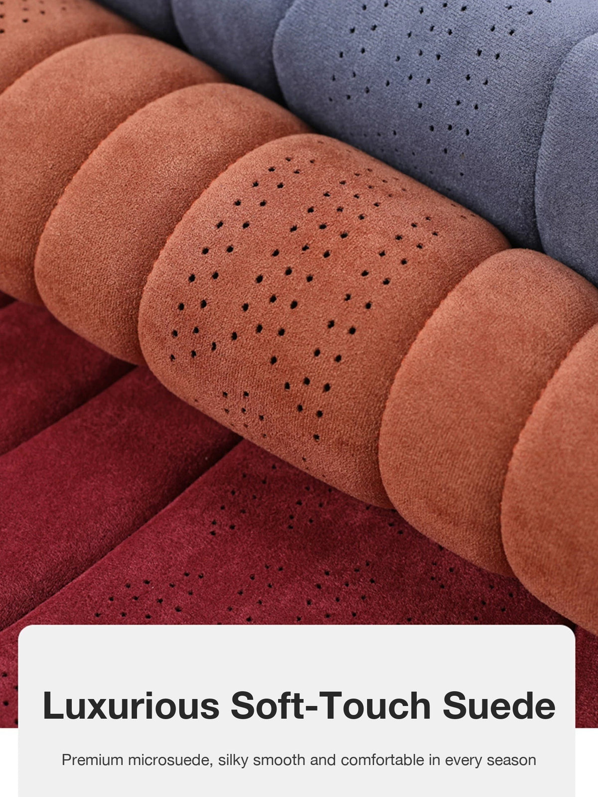Audi seat cushion luxurious soft-touch perforated suede close-up