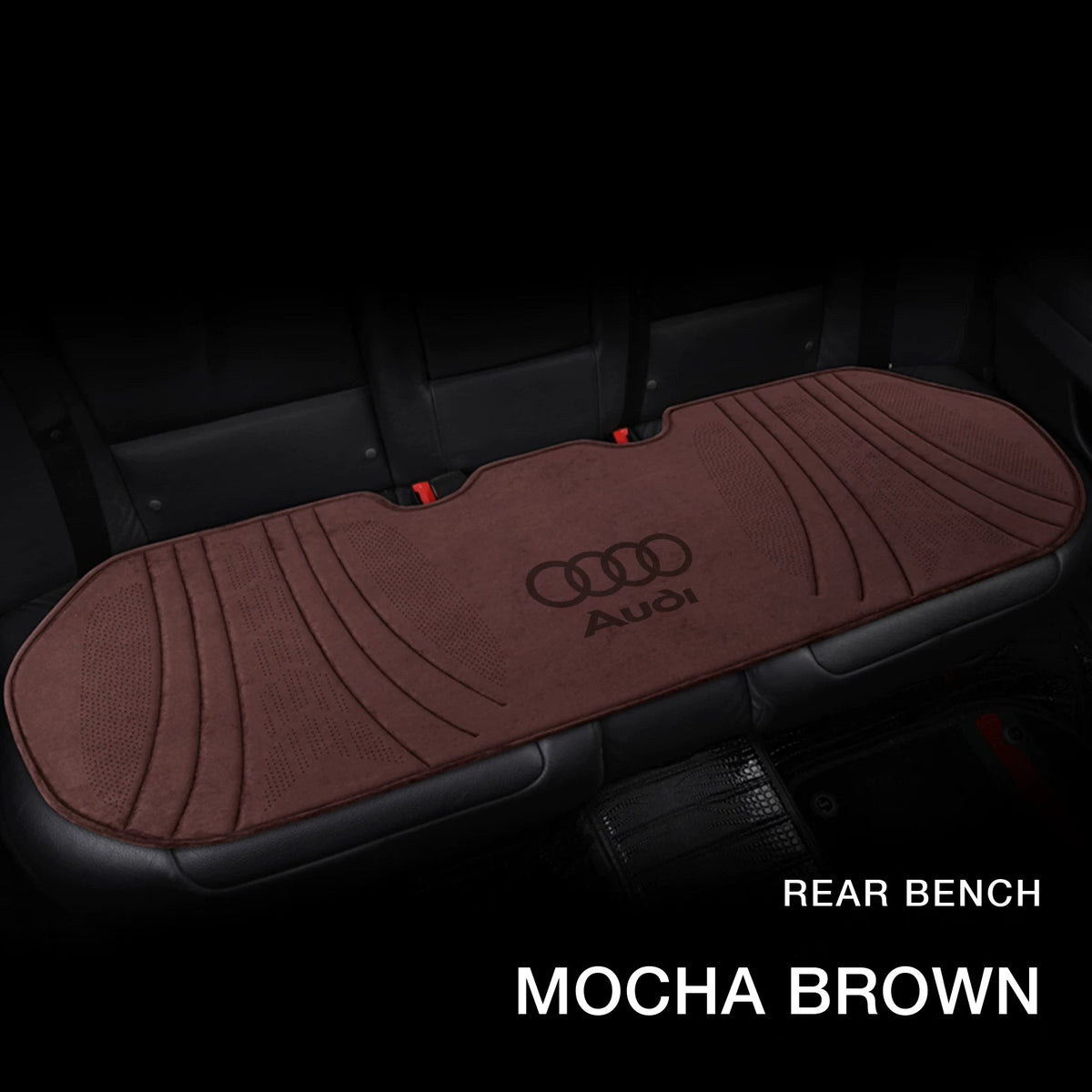 Audi suede rear bench cushion – Mocha Brown