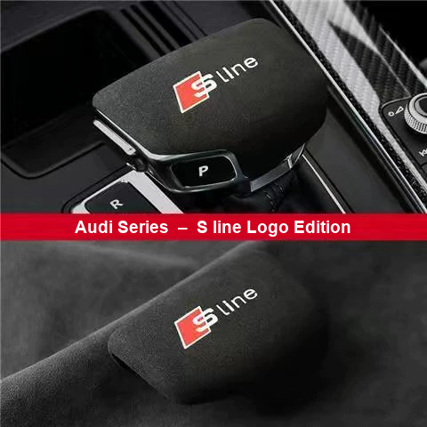 Audi S line logo suede gear selector cover – Type B