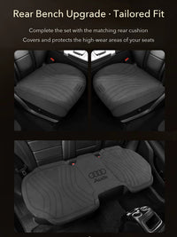 Audi Prestige Suede Wave Seat Cushions – Laser-Perforated All-Season Comfort
