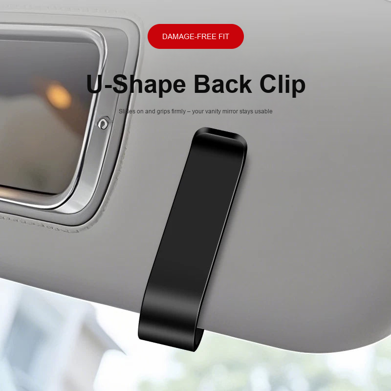Audi glasses clip U-shape back clip – damage-free sun visor fit