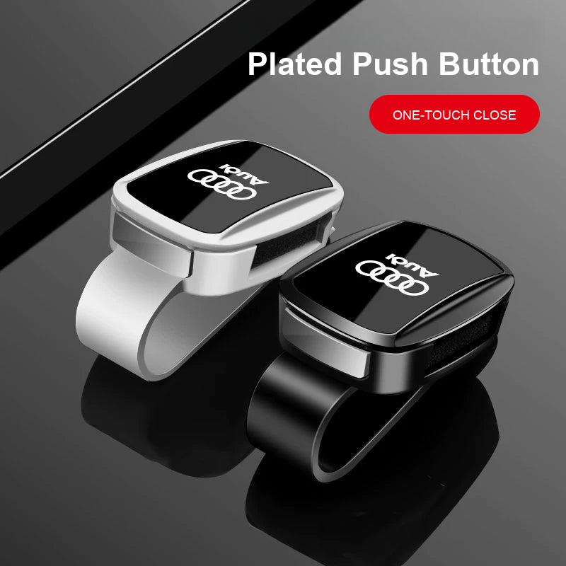 Audi glasses clip plated push button – one-touch close